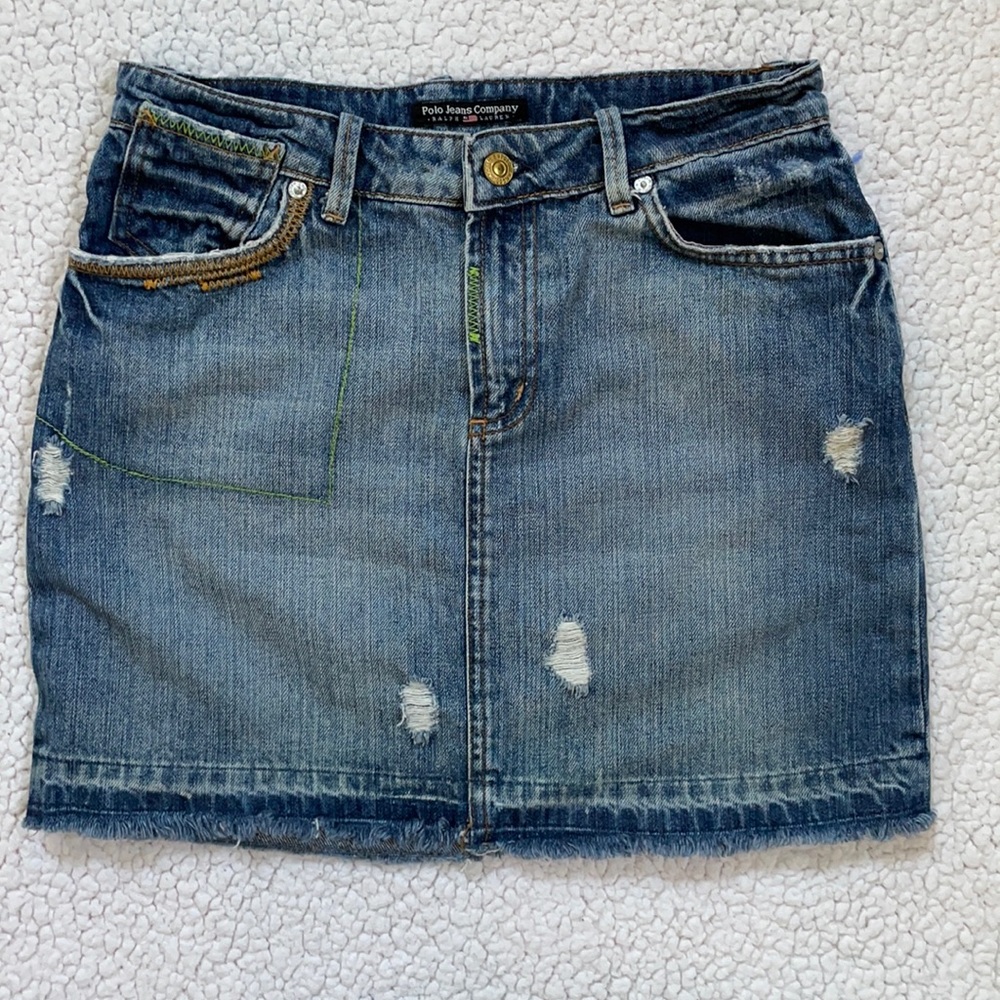 Y2K Polo Jeans Co Ralph  Lauren skirt size 27